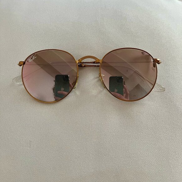 Ray-Ban RB3532 Round Metal Folding Sunglasses - Picture 6 of 11